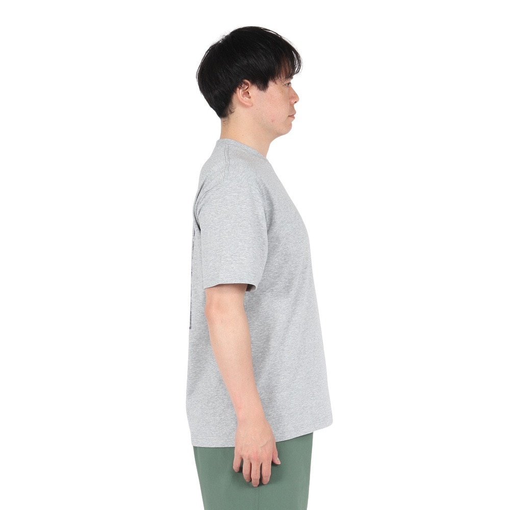 ザ・ノース・フェイス（THE NORTH FACE）（メンズ、レディース）半袖Tシャツ ショートスリーブフラッシュドライセブンサミットグラフィックティー NT32544 Z グレー