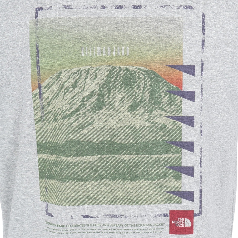 ザ・ノース・フェイス（THE NORTH FACE）（メンズ、レディース）半袖Tシャツ ショートスリーブフラッシュドライセブンサミットグラフィックティー NT32544 Z グレー