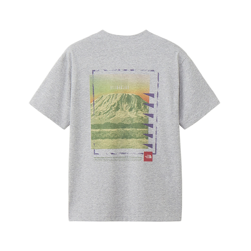 ザ・ノース・フェイス（THE NORTH FACE）（メンズ、レディース）半袖Tシャツ ショートスリーブフラッシュドライセブンサミットグラフィックティー NT32544 Z グレー
