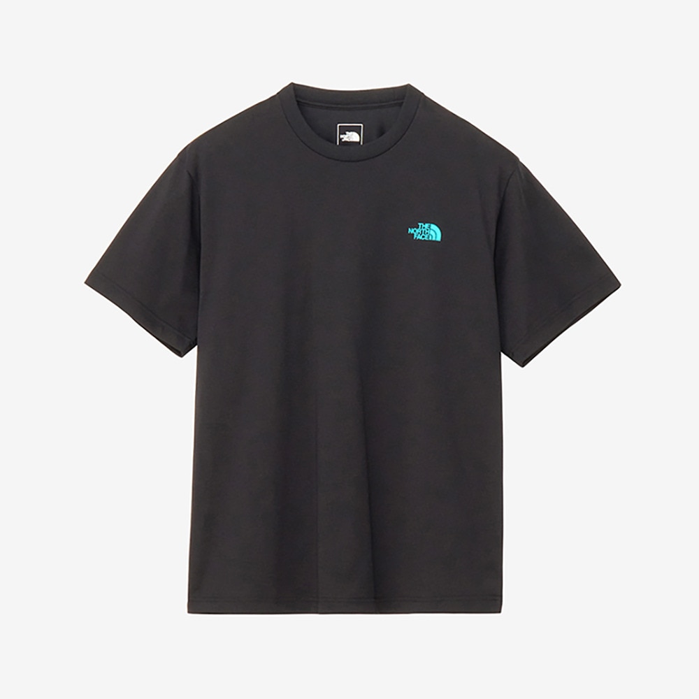 ザ・ノース・フェイス（THE NORTH FACE）（メンズ、レディース）半袖Tシャツ ショートスリーブフラッシュドライカクタスロゴティー NT32545 K ブラック