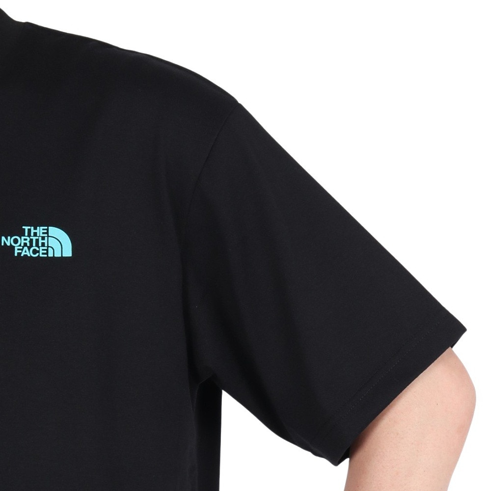 ザ・ノース・フェイス（THE NORTH FACE）（メンズ、レディース）半袖Tシャツ ショートスリーブフラッシュドライカクタスロゴティー NT32545 K ブラック