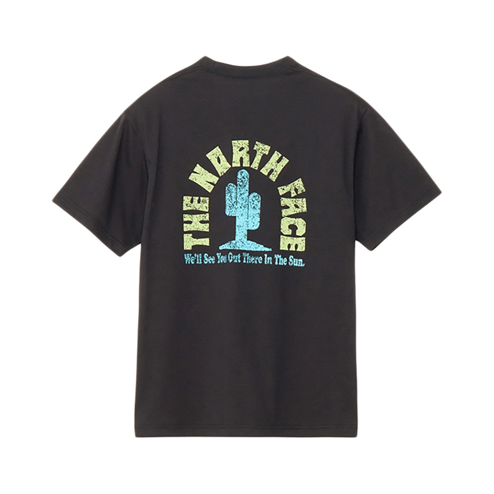 ザ・ノース・フェイス（THE NORTH FACE）（メンズ、レディース）半袖Tシャツ ショートスリーブフラッシュドライカクタスロゴティー NT32545 K ブラック