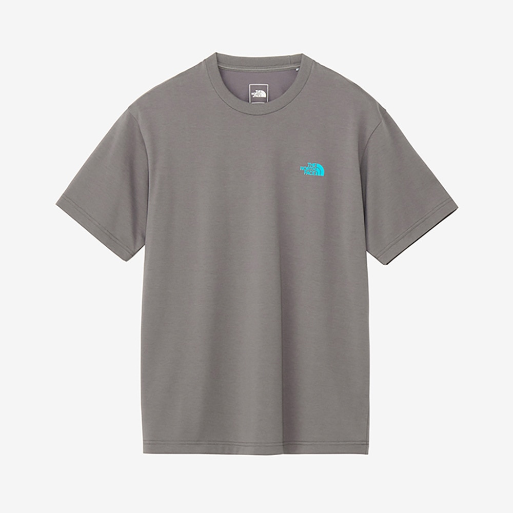 ザ・ノース・フェイス（THE NORTH FACE）（メンズ、レディース）半袖Tシャツ ショートスリーブフラッシュドライカクタスロゴティー NT32545 SP グレー