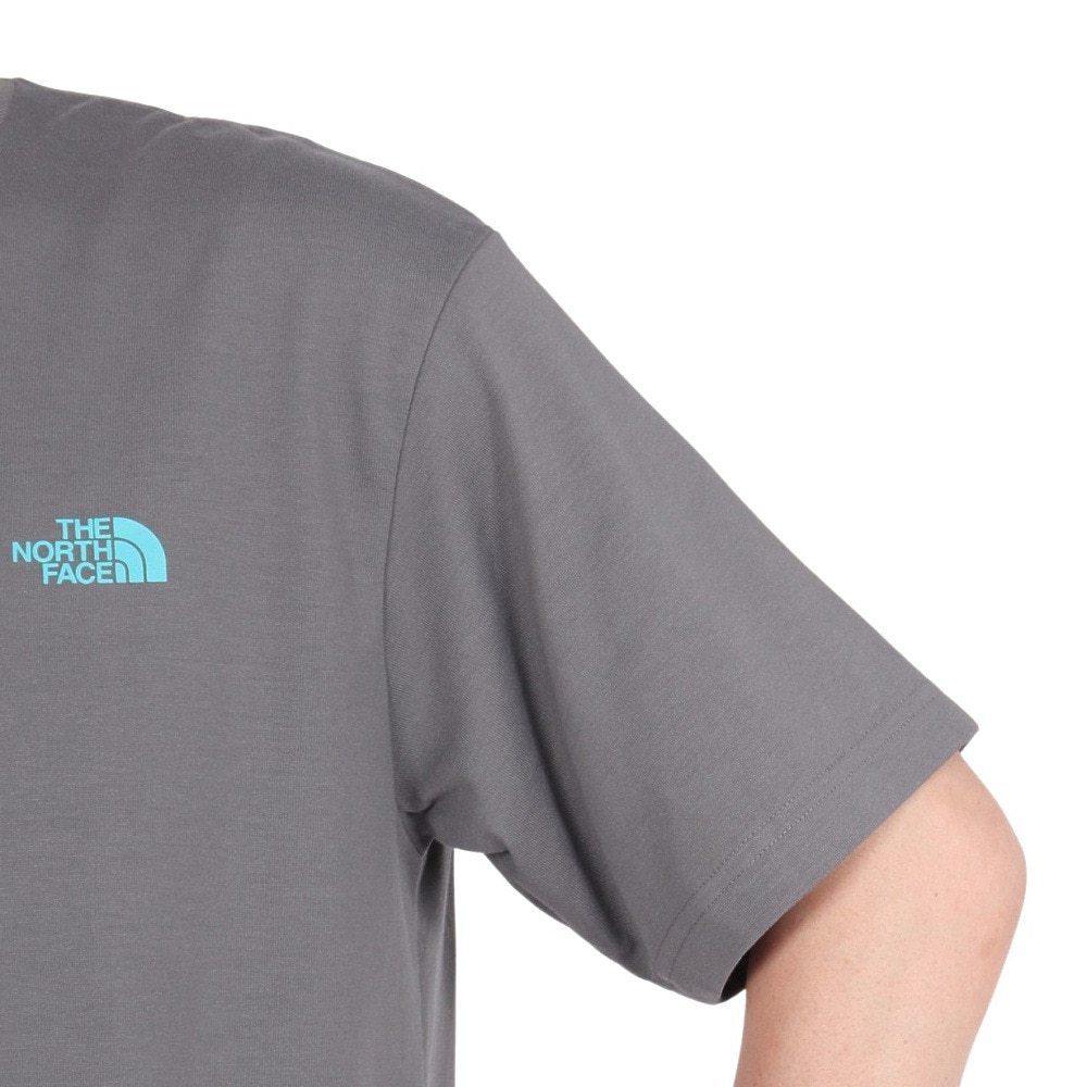 ザ・ノース・フェイス（THE NORTH FACE）（メンズ、レディース）半袖Tシャツ ショートスリーブフラッシュドライカクタスロゴティー NT32545 SP グレー