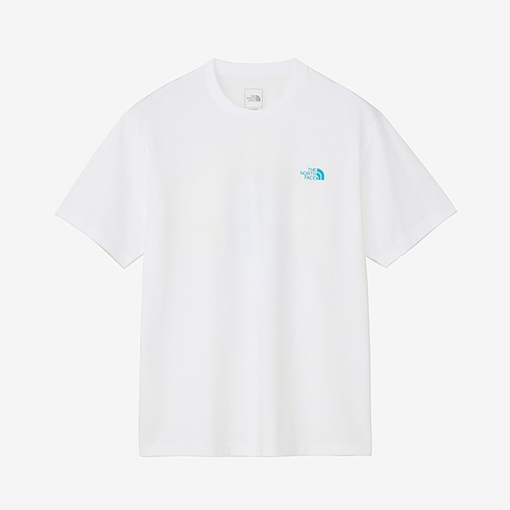 ザ・ノース・フェイス（THE NORTH FACE）（メンズ、レディース）半袖Tシャツ ショートスリーブフラッシュドライカクタスロゴティー NT32545 W ホワイト