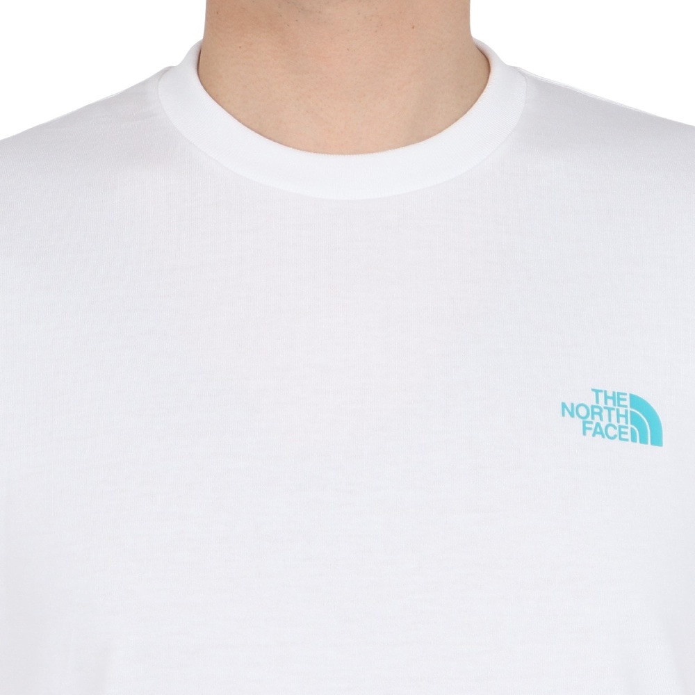 ザ・ノース・フェイス（THE NORTH FACE）（メンズ、レディース）半袖Tシャツ ショートスリーブフラッシュドライカクタスロゴティー NT32545 W ホワイト