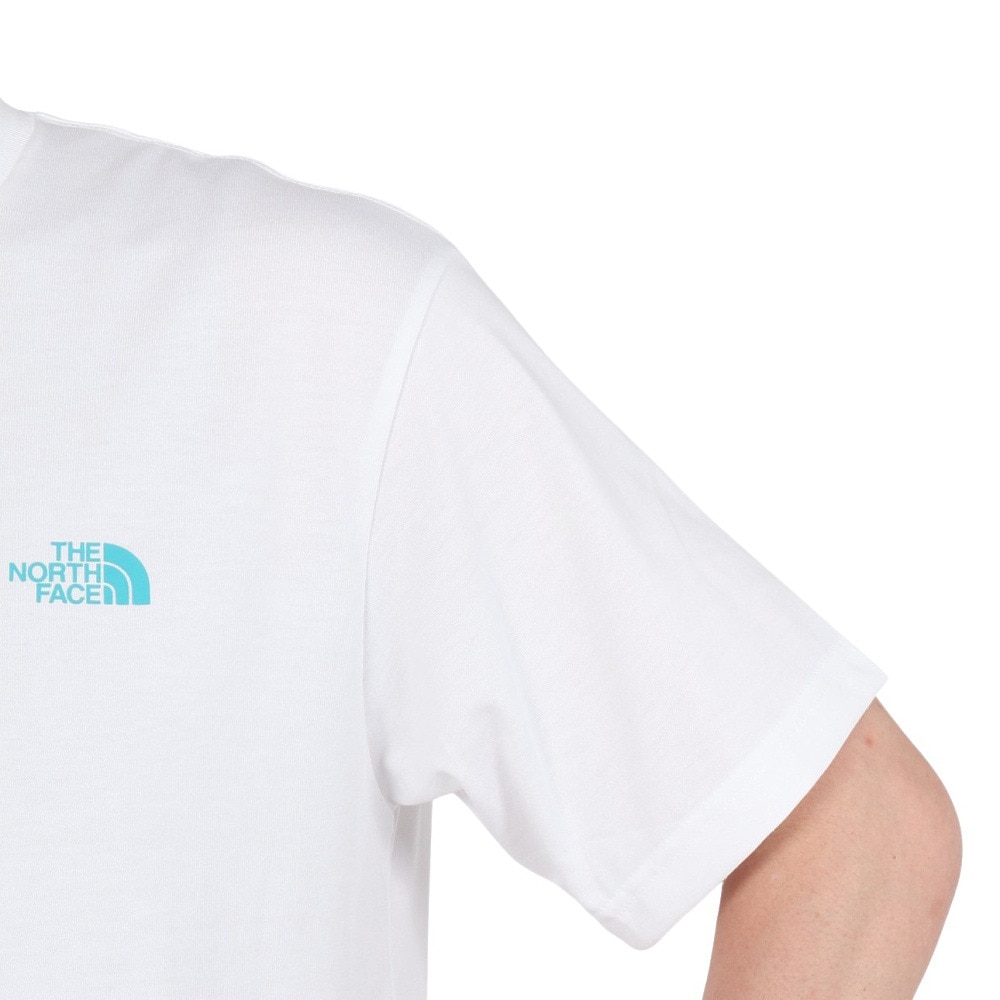 ザ・ノース・フェイス（THE NORTH FACE）（メンズ、レディース）半袖Tシャツ ショートスリーブフラッシュドライカクタスロゴティー NT32545 W ホワイト