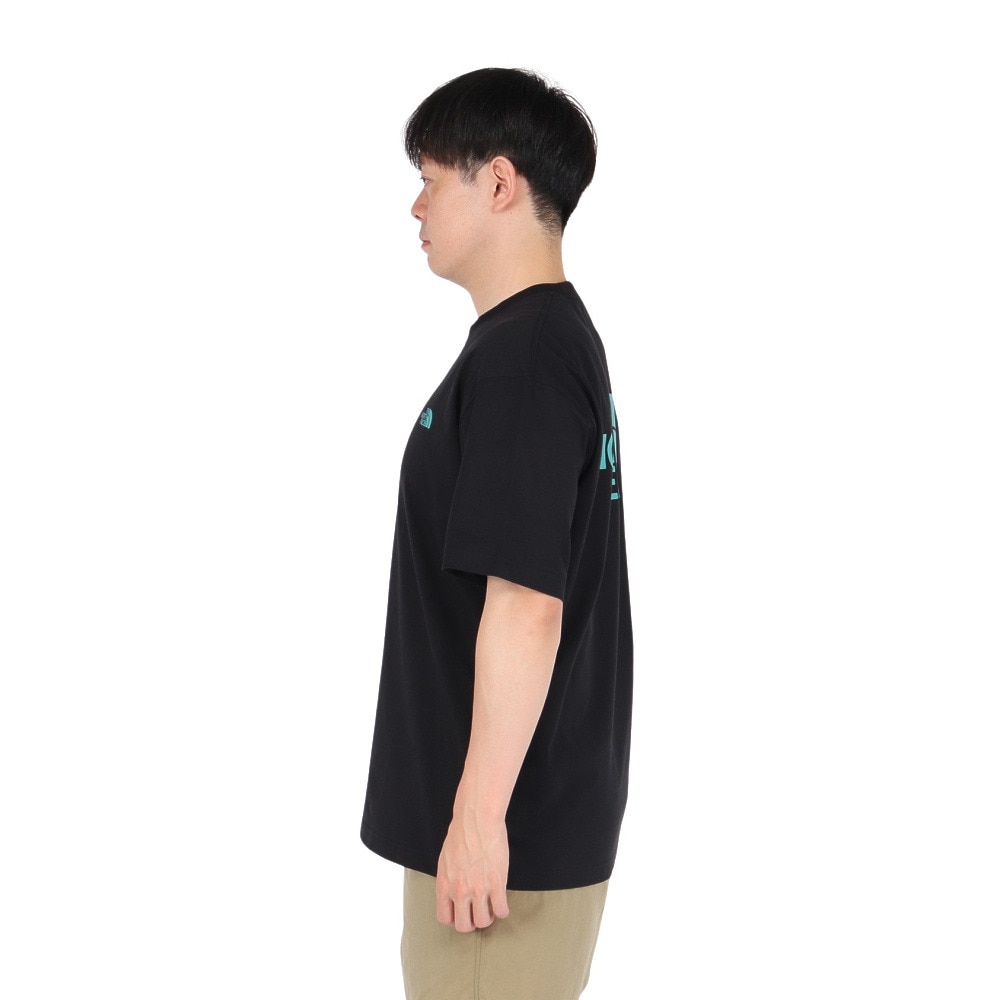 ザ・ノース・フェイス（THE NORTH FACE）（メンズ、レディース）半袖Tシャツ ショートスリーブフラッシュドライカラースキームコットンティー NT32548 K ブラック