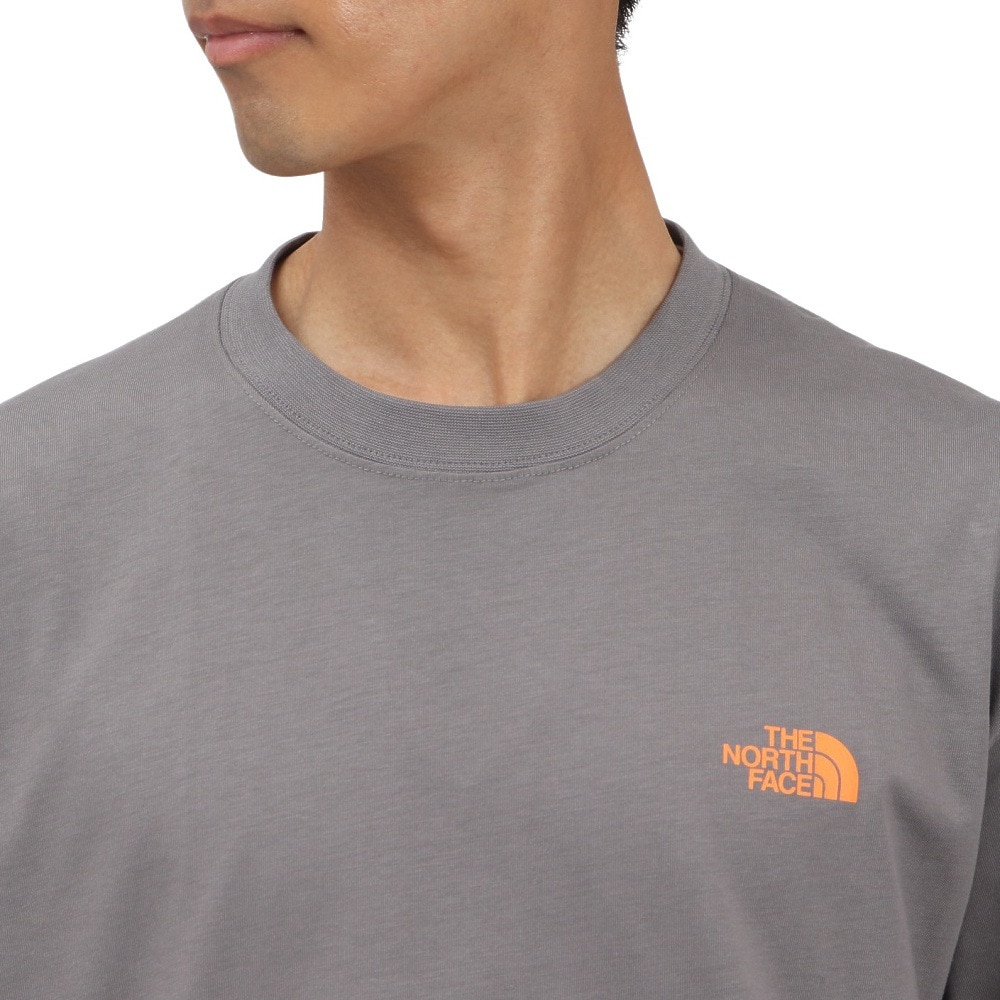 ザ・ノース・フェイス（THE NORTH FACE）（メンズ、レディース）半袖Tシャツ ショートスリーブフラッシュドライカラースキームコットンティー NT32548 SP グレー