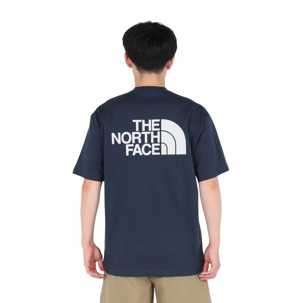 ザ・ノース・フェイス（THE NORTH FACE）（メンズ、レディース）半袖Tシャツ ショートスリーブフラッシュドライカラースキームコットンティー NT32548 UN10879099301 ネイビー