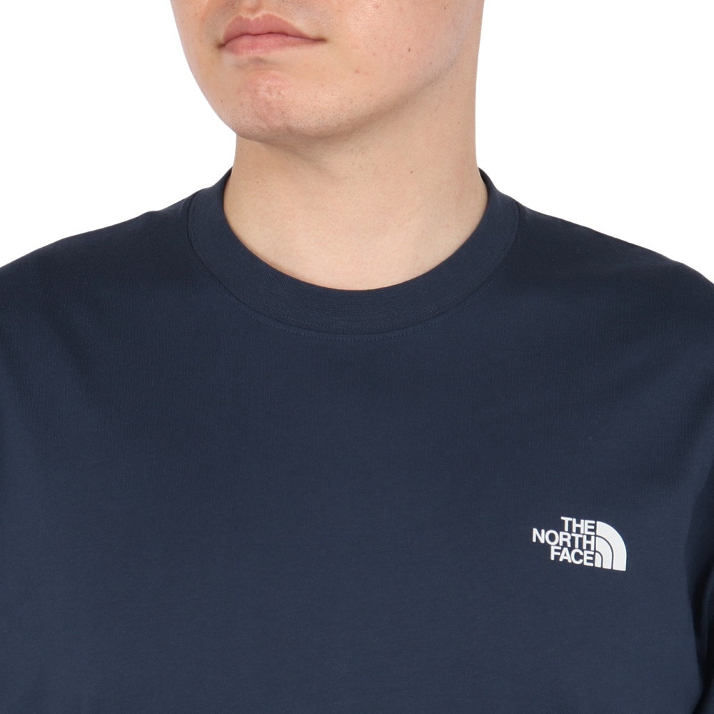 ザ・ノース・フェイス（THE NORTH FACE）（メンズ、レディース）半袖Tシャツ ショートスリーブフラッシュドライカラースキームコットンティー NT32548 UN10879099301 ネイビー