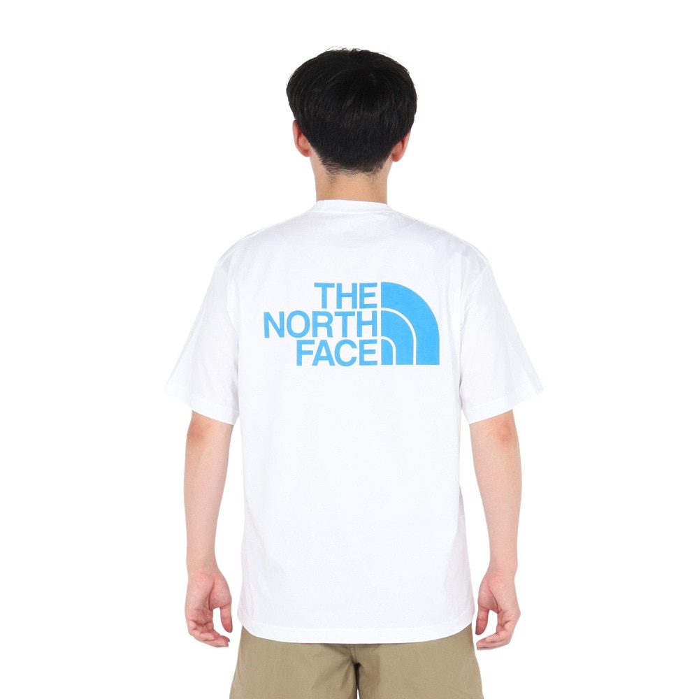 ザ・ノース・フェイス（THE NORTH FACE）（メンズ、レディース）半袖Tシャツ ショートスリーブフラッシュドライカラースキームコットンティー NT32548 W ホワイト