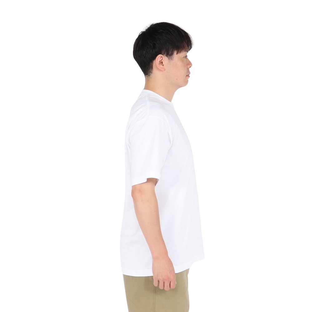 ザ・ノース・フェイス（THE NORTH FACE）（メンズ、レディース）半袖Tシャツ ショートスリーブフラッシュドライカラースキームコットンティー NT32548 W ホワイト