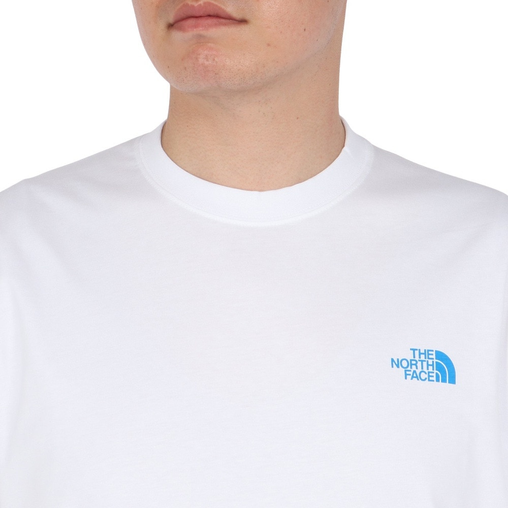ザ・ノース・フェイス（THE NORTH FACE）（メンズ、レディース）半袖Tシャツ ショートスリーブフラッシュドライカラースキームコットンティー NT32548 W ホワイト