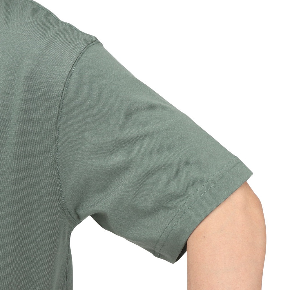 ザ・ノース・フェイス（THE NORTH FACE）（メンズ、レディース）半袖フラッシュドライ ピクセルプラント コットンTシャツ NT32549 DG