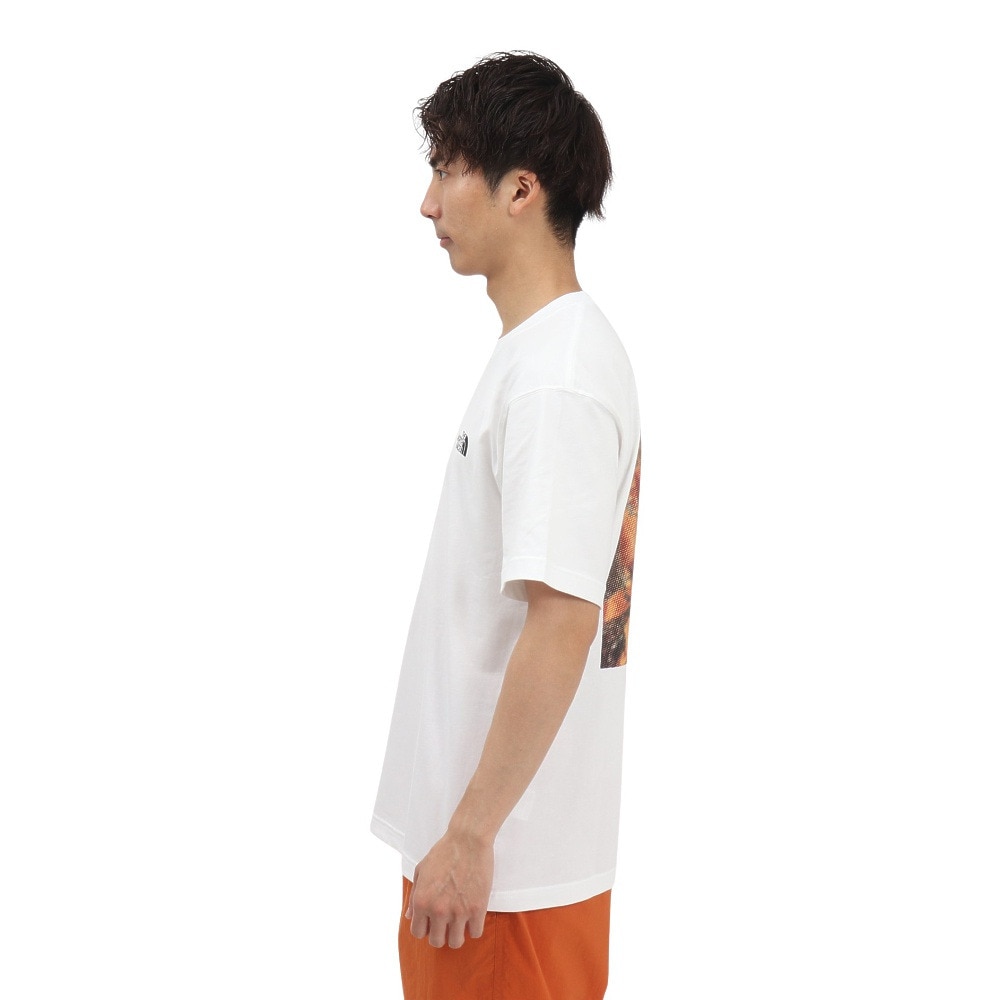 ザ・ノース・フェイス（THE NORTH FACE）（メンズ、レディース）半袖Tシャツ ショートスリーブフラッシュドライピクセルプラントコットンティー NT32549 W