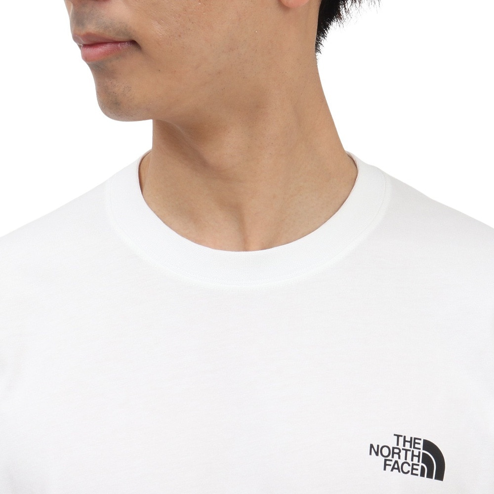 ザ・ノース・フェイス（THE NORTH FACE）（メンズ、レディース）半袖Tシャツ ショートスリーブフラッシュドライピクセルプラントコットンティー NT32549 W