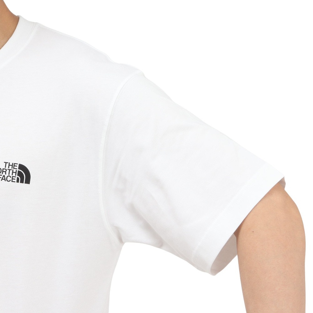 ザ・ノース・フェイス（THE NORTH FACE）（メンズ、レディース）半袖Tシャツ ショートスリーブフラッシュドライピクセルプラントコットンティー NT32549 W
