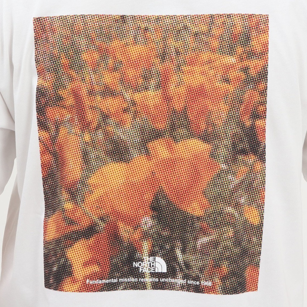 ザ・ノース・フェイス（THE NORTH FACE）（メンズ、レディース）半袖Tシャツ ショートスリーブフラッシュドライピクセルプラントコットンティー NT32549 W