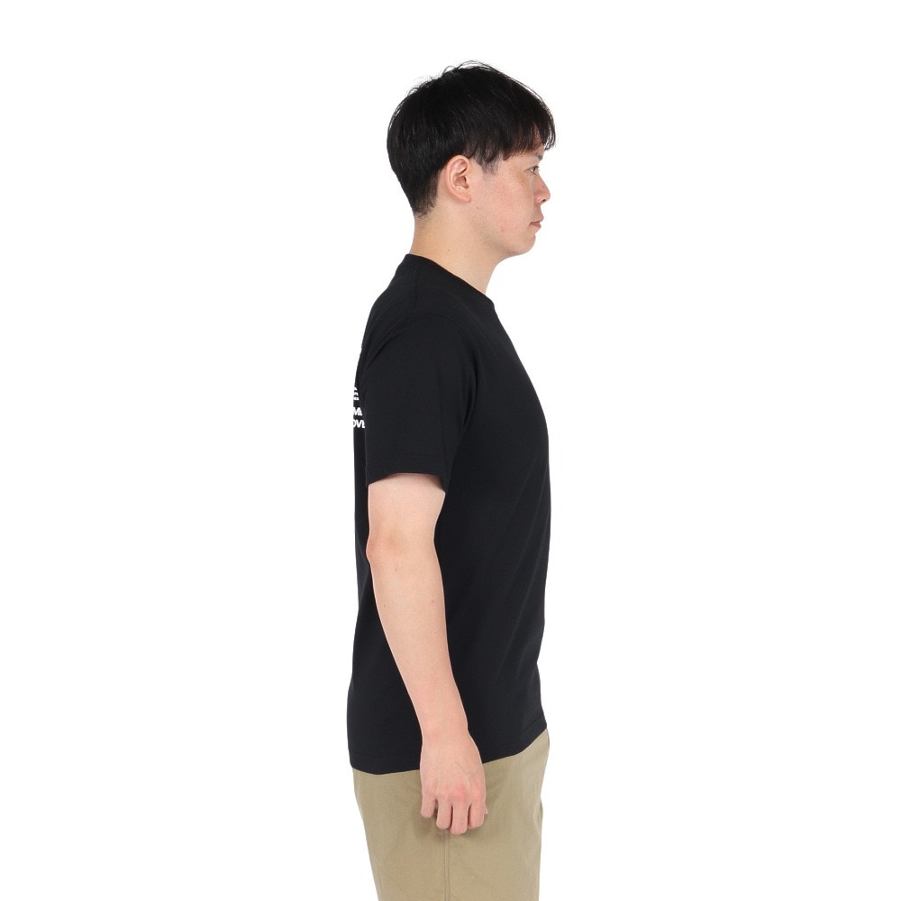 ザ・ノース・フェイス（THE NORTH FACE）（メンズ、レディース）半袖Tシャツ ショートスリーブフラッシュドライグローブグリッドコットンティー NT32550 K ブラック