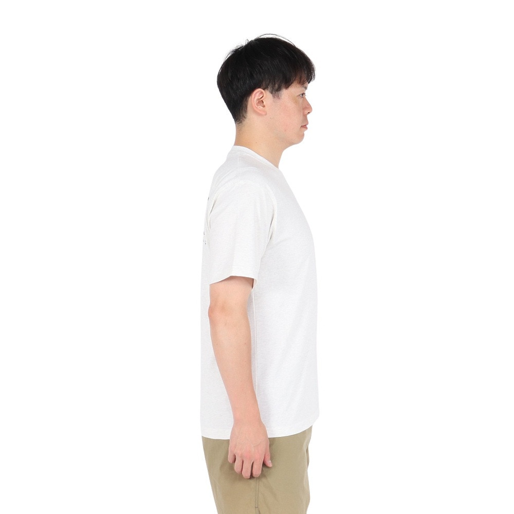 ザ・ノース・フェイス（THE NORTH FACE）（メンズ、レディース）半袖Tシャツ ショートスリーブフラッシュドライグローブグリッドコットンティー NT32550 WX オフホワイト