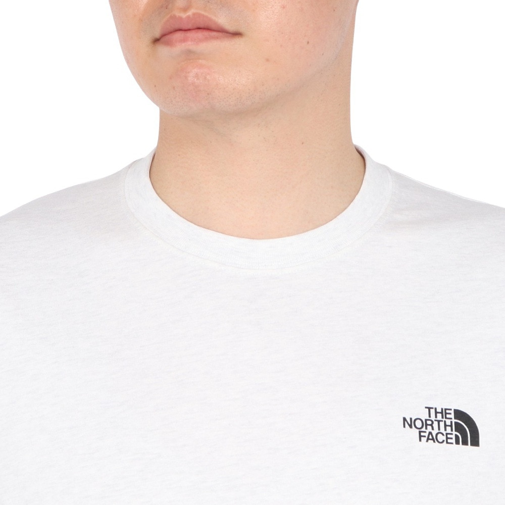 ザ・ノース・フェイス（THE NORTH FACE）（メンズ、レディース）半袖Tシャツ ショートスリーブフラッシュドライグローブグリッドコットンティー NT32550 WX オフホワイト