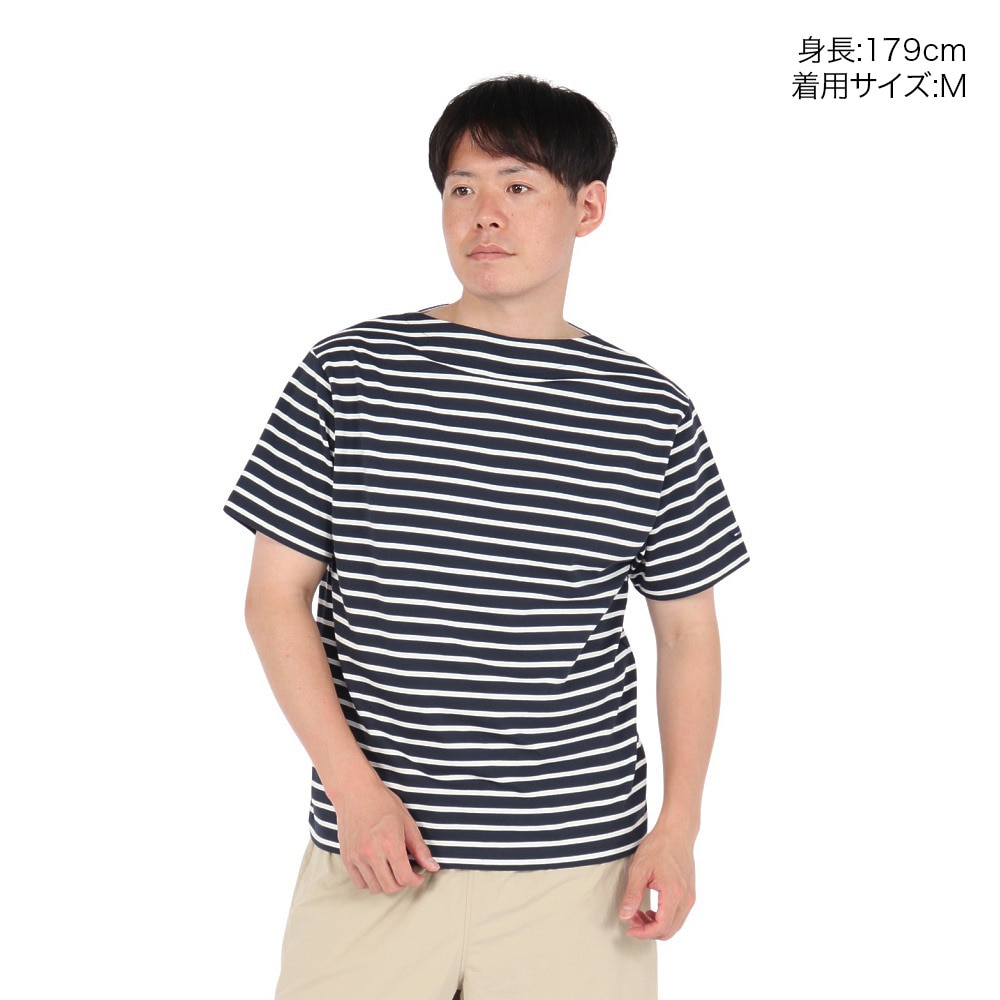 ヘリーハンセン（HELLY HANSEN）（メンズ）ショートスリーブ マリンボーダーTシャツ HH62511 DO ネイビー×ホワイト