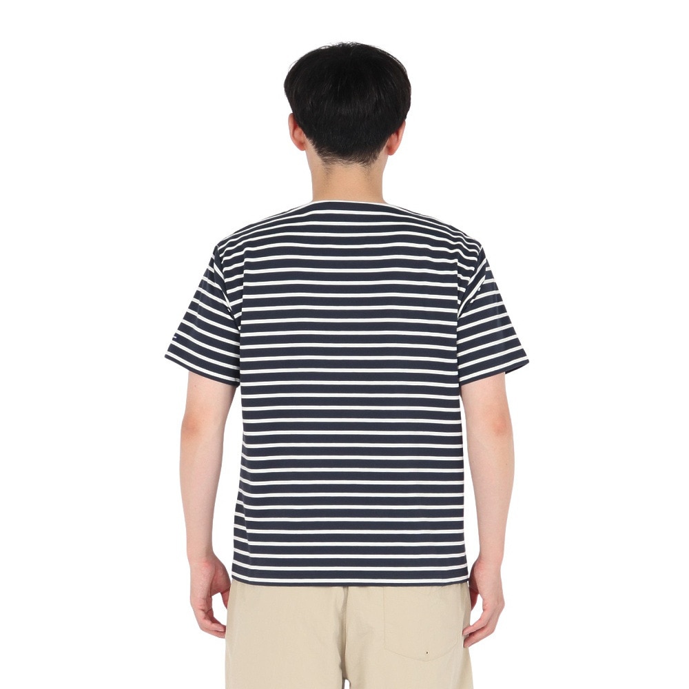 ヘリーハンセン（HELLY HANSEN）（メンズ）ショートスリーブ マリンボーダーTシャツ HH62511 DO ネイビー×ホワイト
