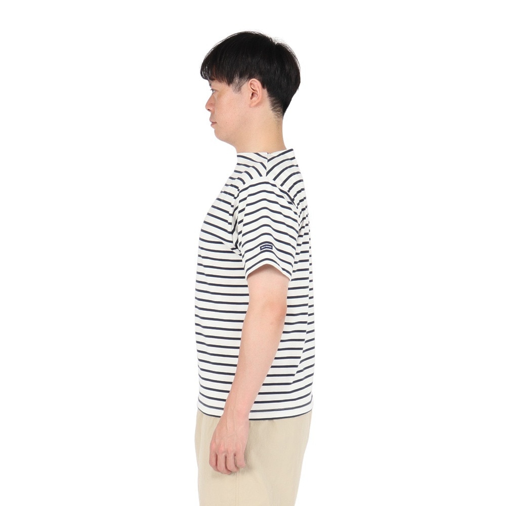 ヘリーハンセン（HELLY HANSEN）（メンズ）ショートスリーブ マリンボーダーTシャツ HH62511 OD ホワイト×ネイビー