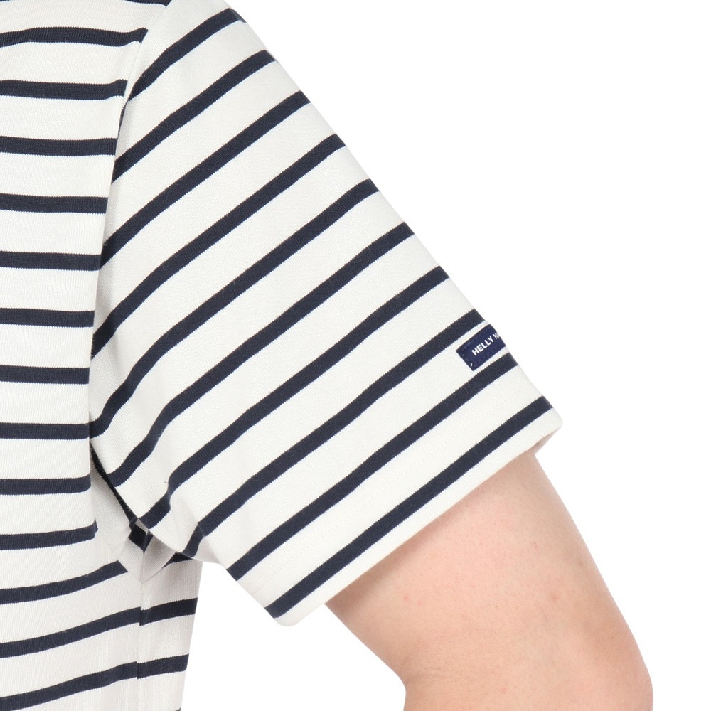 ヘリーハンセン（HELLY HANSEN）（メンズ）ショートスリーブ マリンボーダーTシャツ HH62511 OD ホワイト×ネイビー