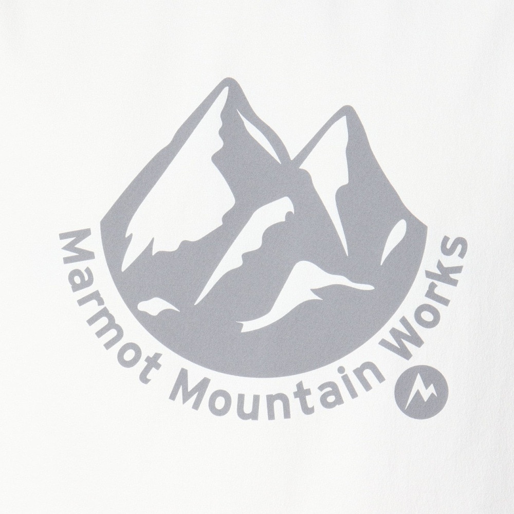 マーモット（Marmot）（メンズ）半袖Tシャツ マウンテンプレシャス Tシャツ MTSS25MST059-C002 ホワイト 速乾