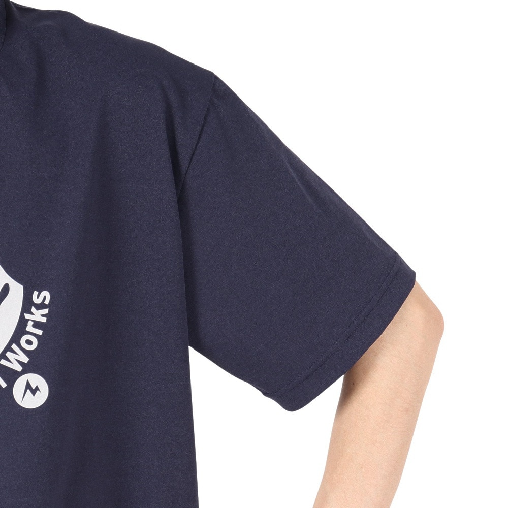 マーモット（Marmot）（メンズ）半袖Tシャツ マウンテンプレシャス Tシャツ MTSS25MST059-C005 ネイビー