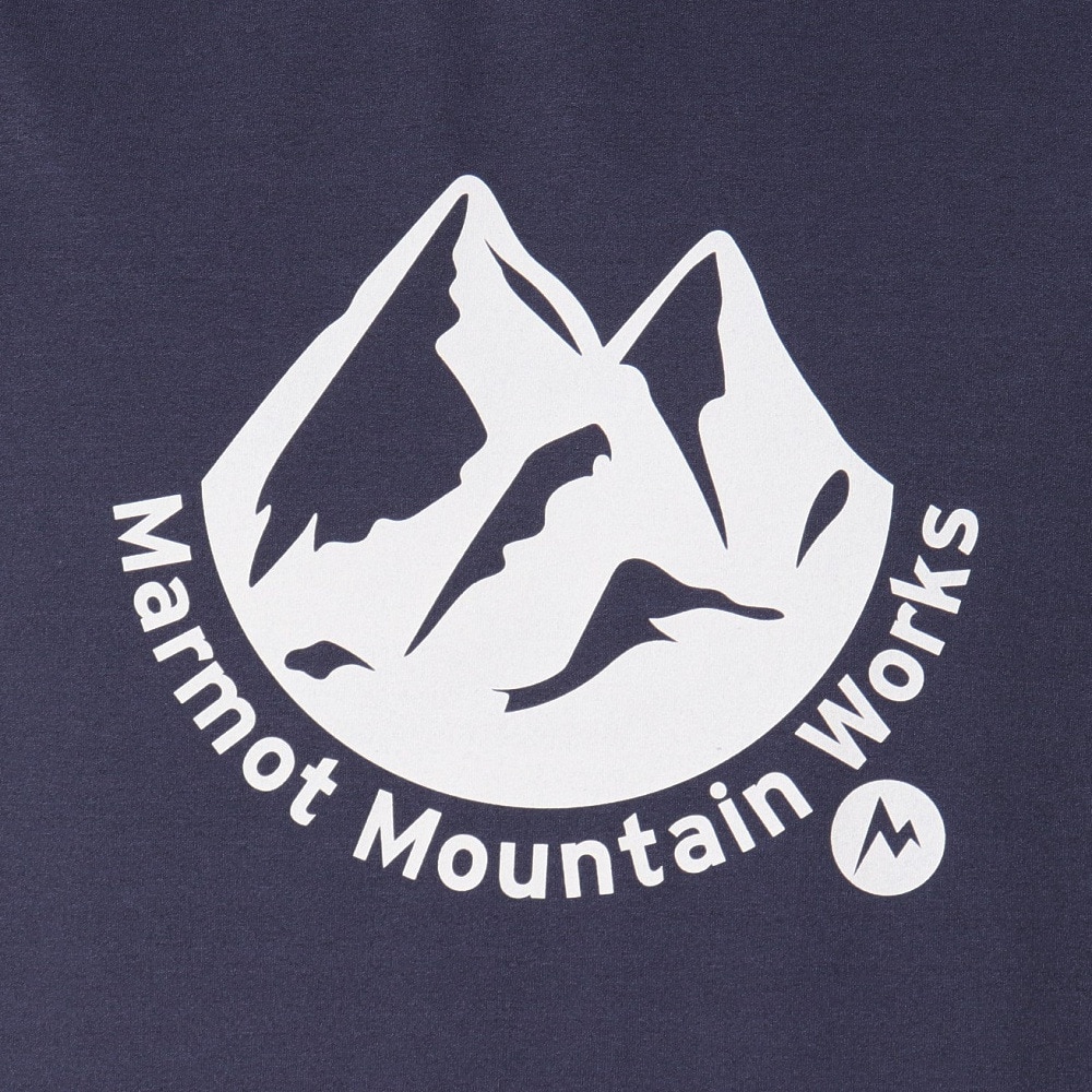 マーモット（Marmot）（メンズ）半袖Tシャツ マウンテンプレシャス Tシャツ MTSS25MST059-C005 ネイビー