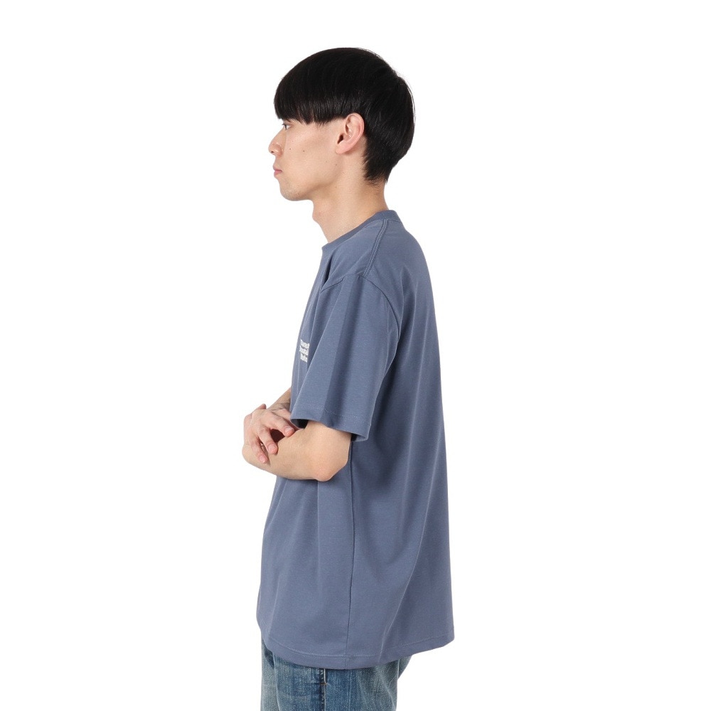 マーモット（Marmot）（メンズ）半袖Tシャツ MMW エンブロイダリーTシャツ MTSS25MST064-C079 インディゴブルー 速乾