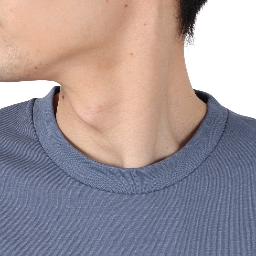 マーモット（Marmot）（メンズ）半袖Tシャツ MMW エンブロイダリーTシャツ MTSS25MST064-C079 インディゴブルー 速乾