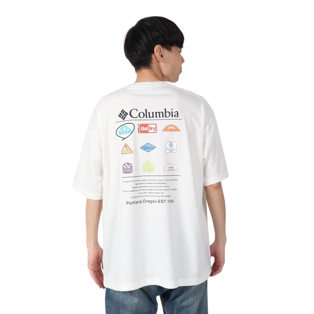 コロンビア（Columbia）（メンズ、レディース）スタックブルックグラフィック 半袖Tシャツ PM0785 125