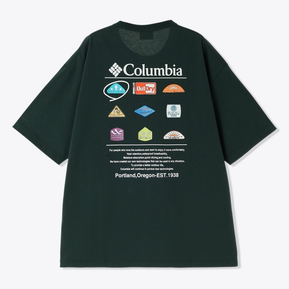 コロンビア（Columbia）（メンズ、レディース）スタックブルックグラフィック 半袖Tシャツ PM0785 370