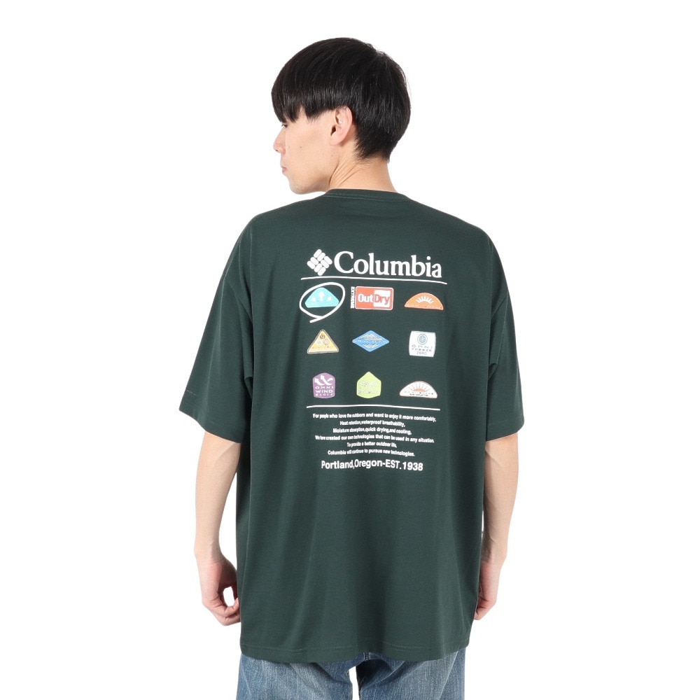 コロンビア（Columbia）（メンズ、レディース）スタックブルックグラフィック 半袖Tシャツ PM0785 370