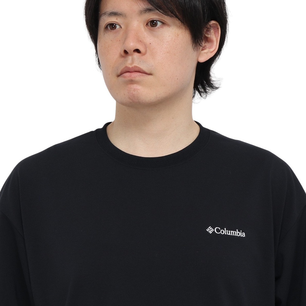 コロンビア（Columbia）（メンズ）半袖Tシャツ サンライズストレイトオムニフリーズゼログラフィック PM0950 010 ブラック