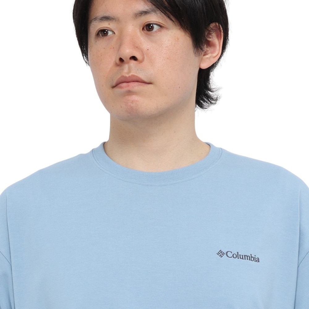 コロンビア（Columbia）（メンズ）半袖Tシャツ サンライズストレイトオムニフリーズゼログラフィック PM0950 431 ブルー