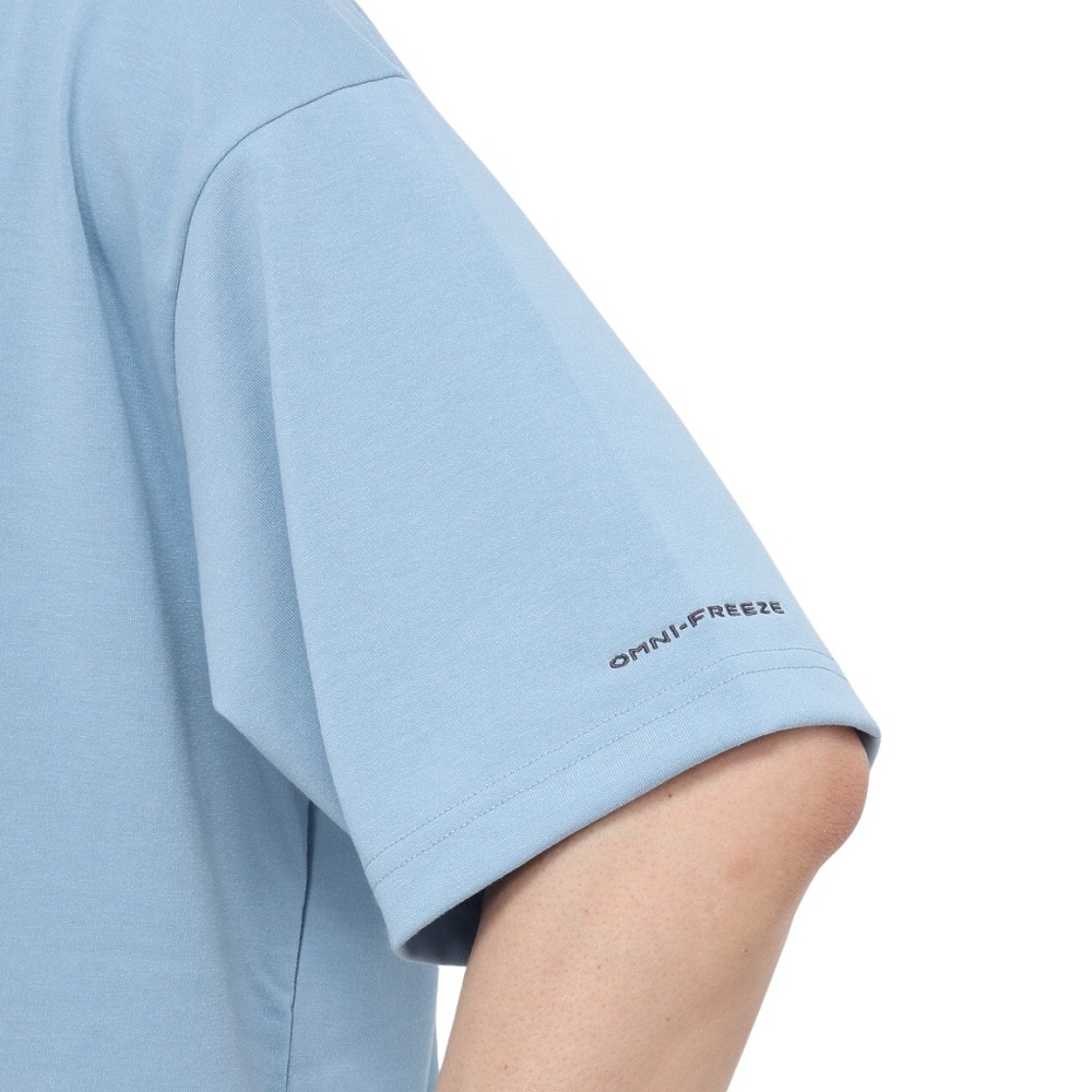 コロンビア（Columbia）（メンズ）半袖Tシャツ サンライズストレイトオムニフリーズゼログラフィック PM0950 431 ブルー