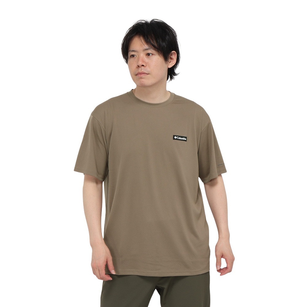 コロンビア（Columbia）（メンズ）レイク アローヘッド 半袖Tシャツ XM9614 252 ブラウン