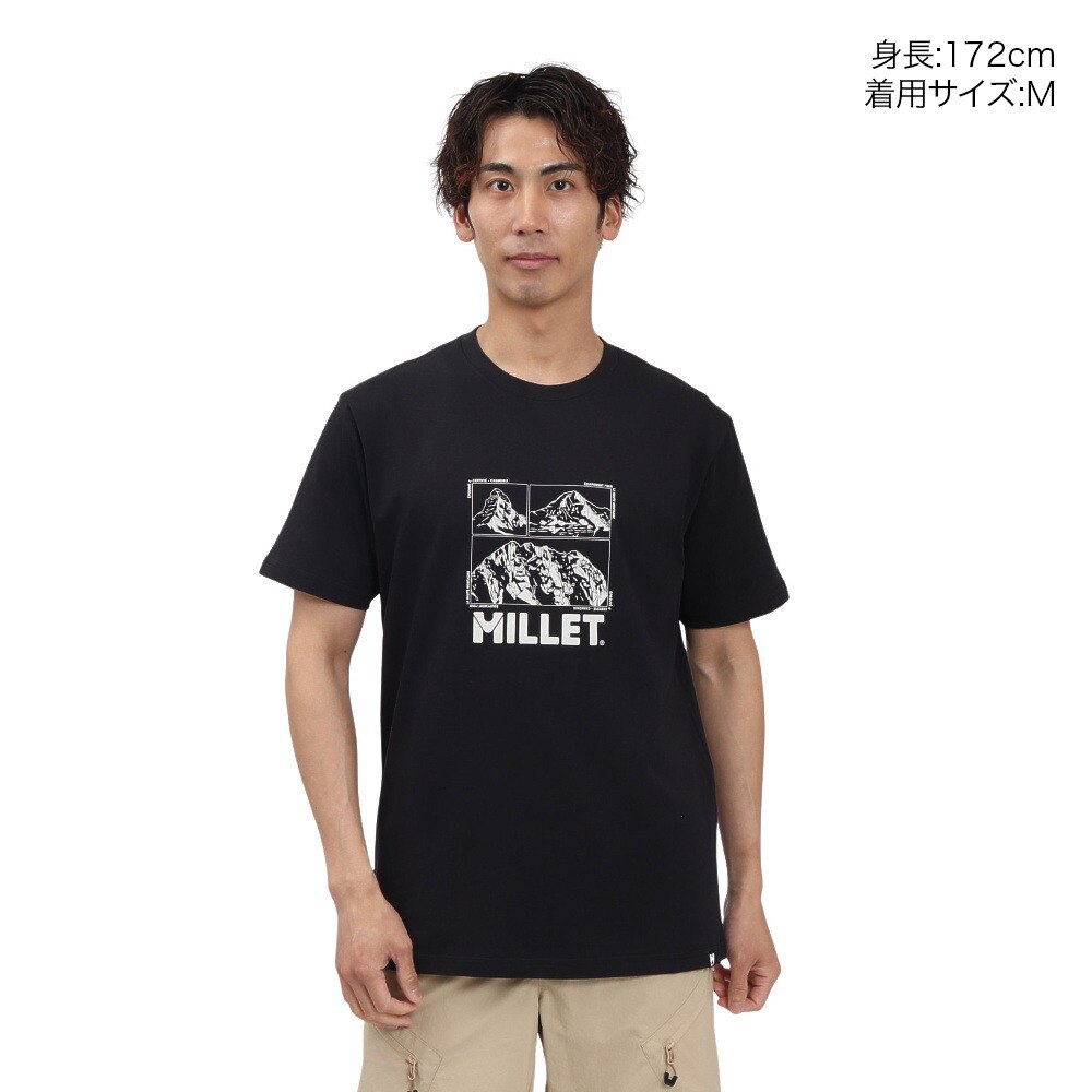 ミレー（Millet）（メンズ）半袖Tシャツ シャモニー ロゴ ショートスリーブ Tシャツ MIV10456-N0247