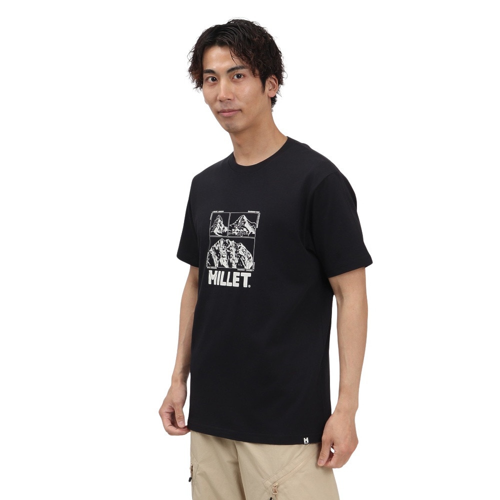 ミレー（Millet）（メンズ）半袖Tシャツ シャモニー ロゴ ショートスリーブ Tシャツ MIV10456-N0247