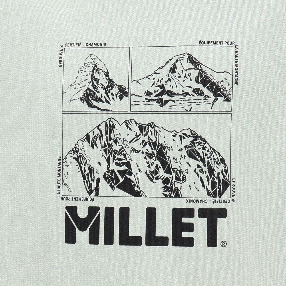 ミレー（Millet）（メンズ）半袖Tシャツ シャモニー ロゴ ショートスリーブ Tシャツ MIV10456-N4239