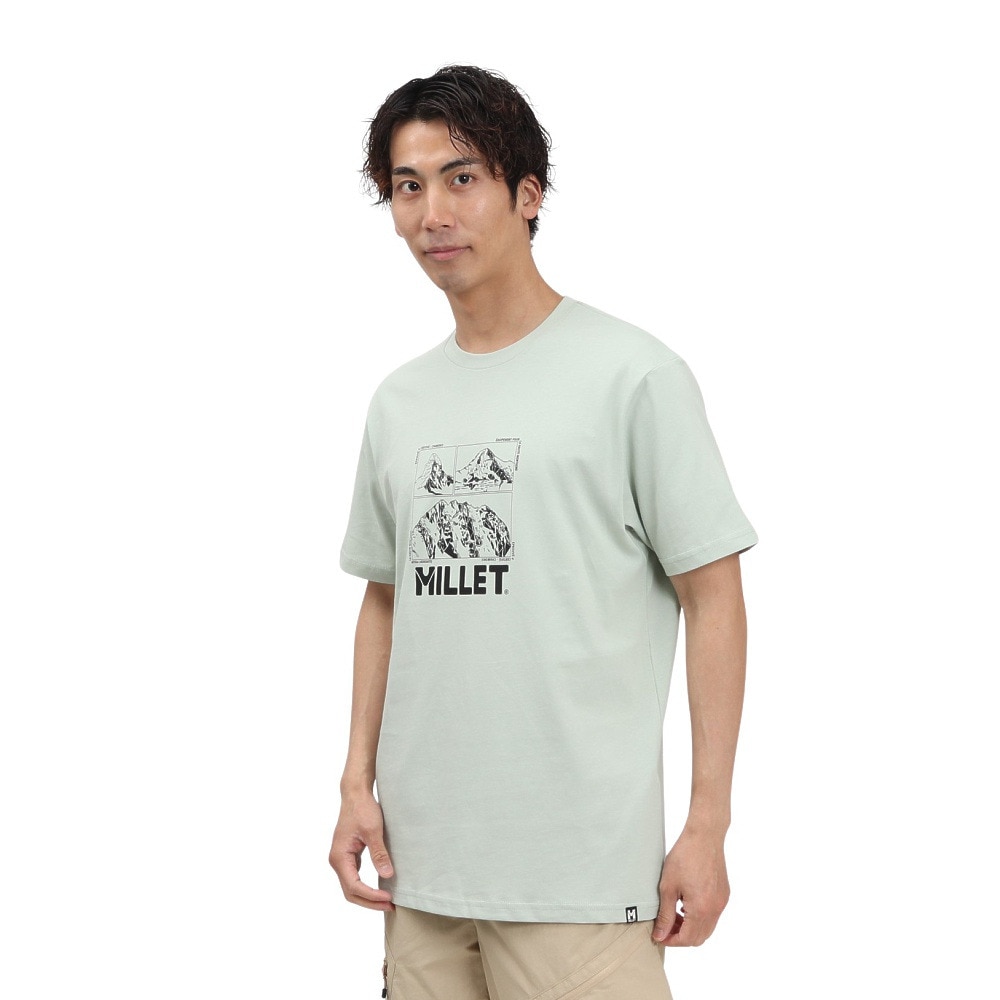 ミレー（Millet）（メンズ）半袖Tシャツ シャモニー ロゴ ショートスリーブ Tシャツ MIV10456-N4239