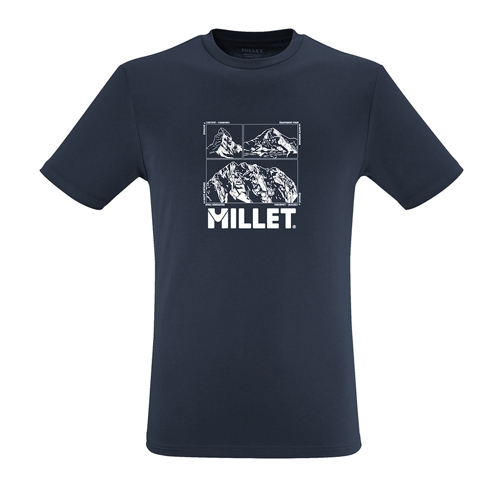 ミレー（Millet）（メンズ）半袖Tシャツ シャモニー ロゴ ショートスリーブ Tシャツ MIV10456-N7317
