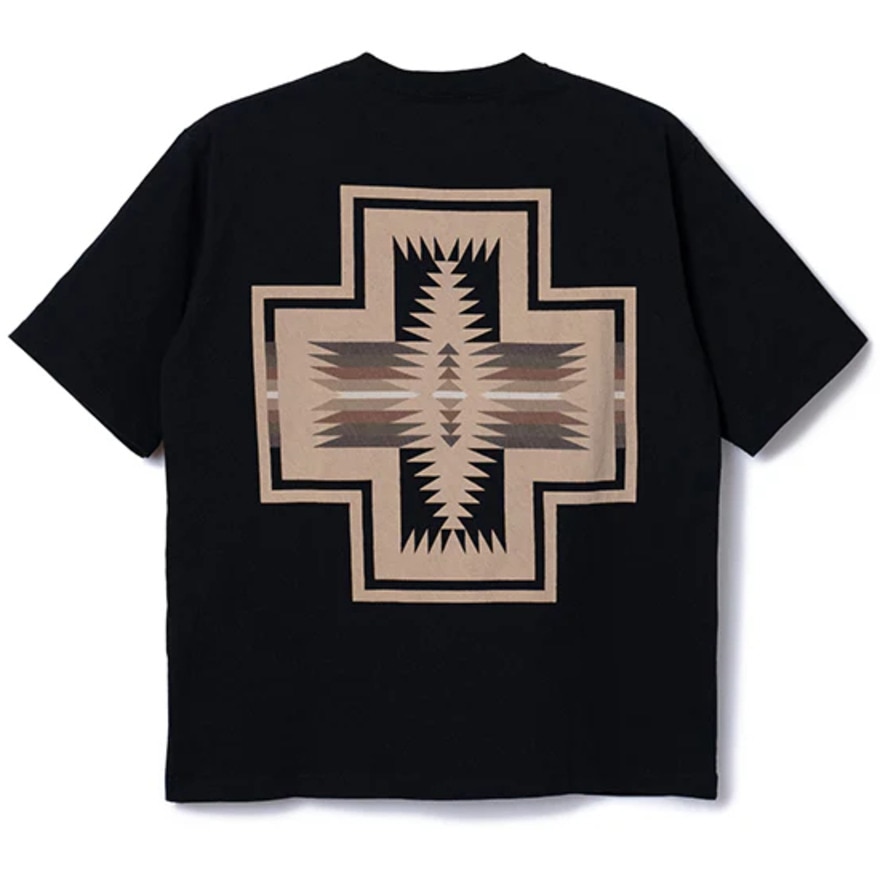ペンドルトン（PENDLETON）（メンズ）半袖Tシャツ ショートスリーブ バックプリント 19802721 Black