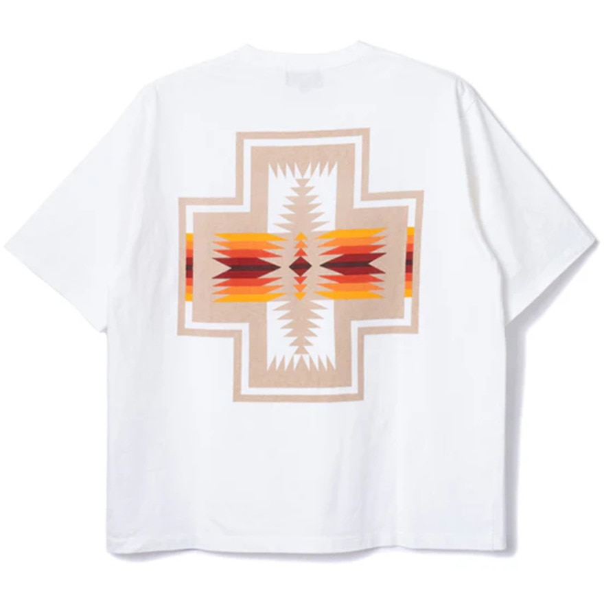 ペンドルトン（PENDLETON）（メンズ）半袖Tシャツ ショートスリーブ バックプリント 19802721 OffWhite