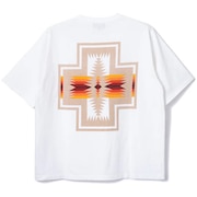 (メンズ)半袖Tシャツ ショートスリーブ バックプリント 19802721 OffWhite